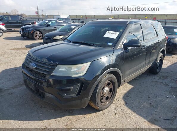 1FM5K8AT2HGE01622 2017 FORD UTILITY POLICE INTERCEPTOR Черный Передняя левая четверть