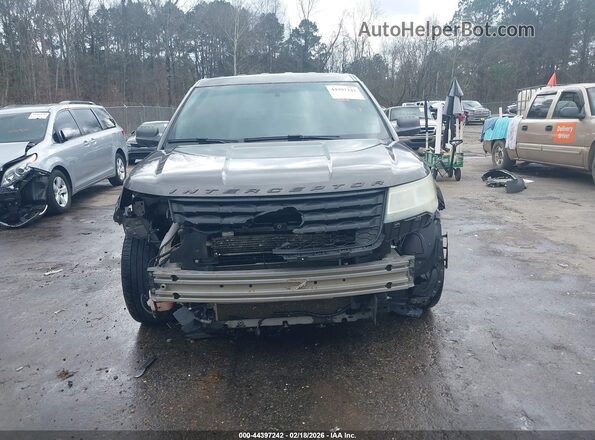 1FM5K8AT6GGA97094 2016 FORD UTILITY POLICE INTERCEPTOR Gray Widok wnętrza z tyłu