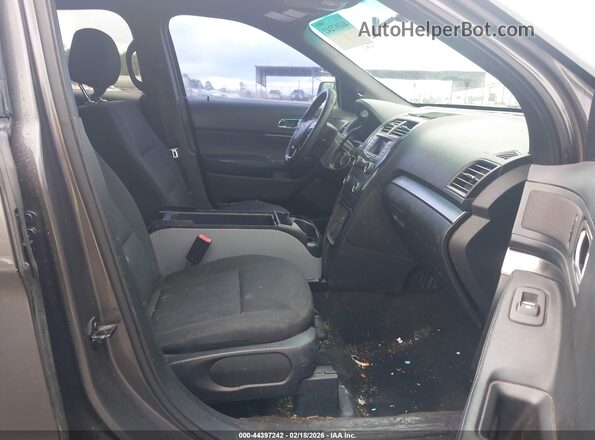 1FM5K8AT6GGA97094 2016 FORD UTILITY POLICE INTERCEPTOR Gray Widok wnętrza z przodu