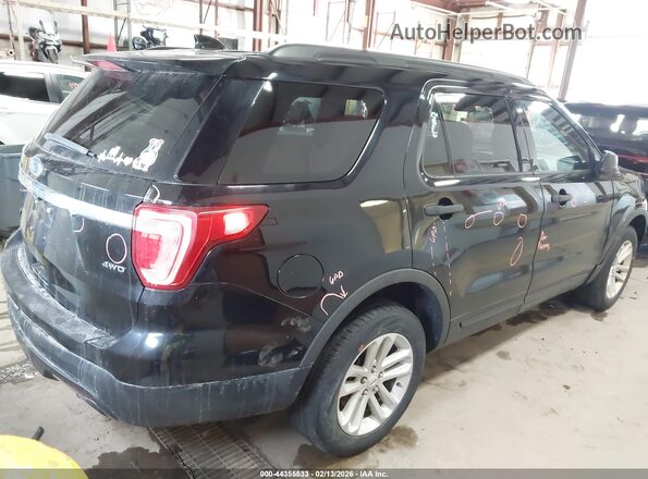1FM5K8B85HGC63567 2017 FORD FORD EXPLORER Черный Задняя правая четверть
