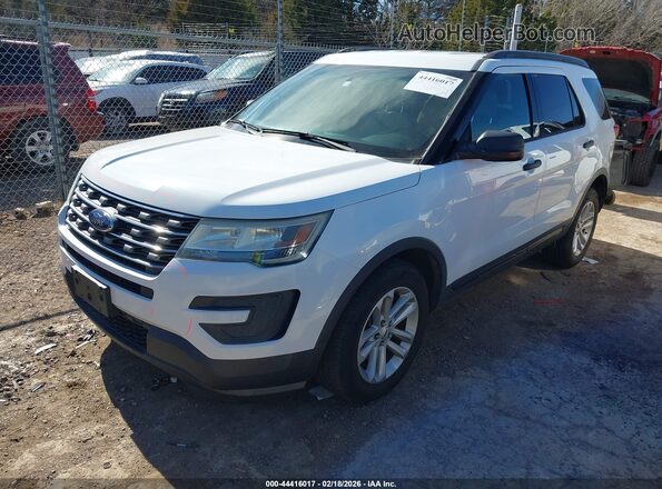 1FM5K8B86GGA81763 2016 FORD FORD EXPLORER Белый Передняя левая четверть