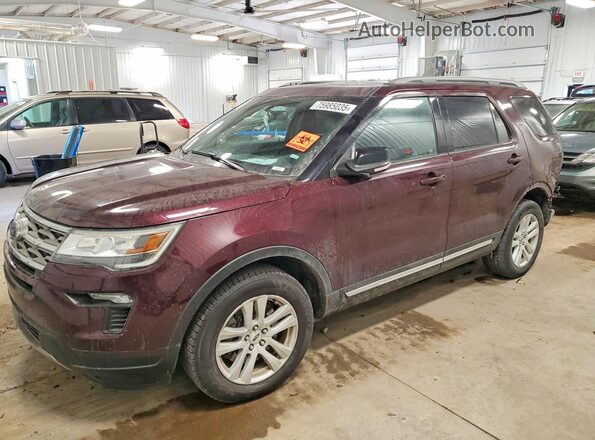 1FM5K8D83JGA65881 2018 FORD FORD EXPLORER Red Front left