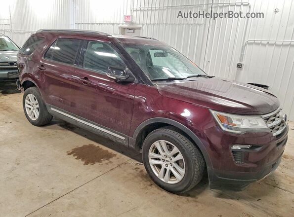 1FM5K8D83JGA65881 2018 FORD FORD EXPLORER Red Front right
