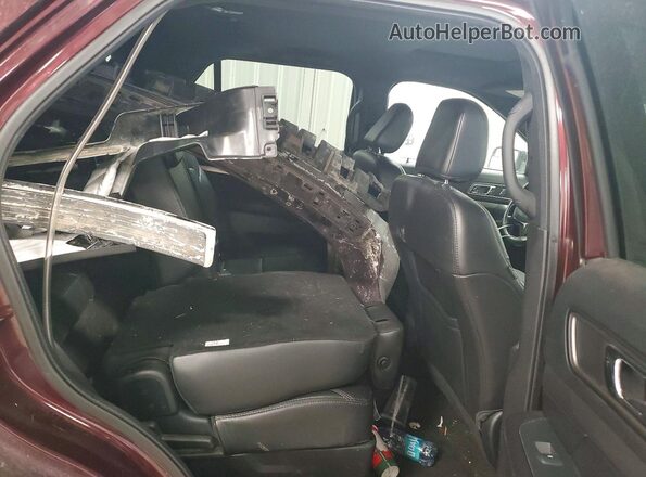 1FM5K8D83JGA65881 2018 FORD FORD EXPLORER Red Rear seats view
