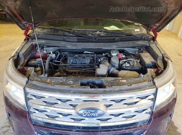 1FM5K8D83JGA65881 2018 FORD FORD EXPLORER Red Rear interior view
