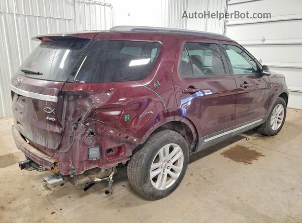 1FM5K8D83JGA65881 2018 FORD FORD EXPLORER Red Rear right