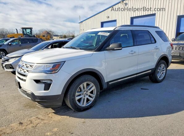 1FM5K8D86KGA82594 2019 FORD FORD EXPLORER Белый Передняя левая четверть