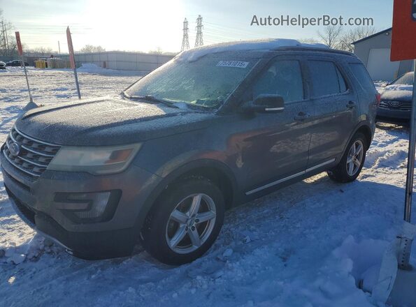 1FM5K8D87GGA50860 2016 FORD FORD EXPLORER Серый Передняя левая четверть