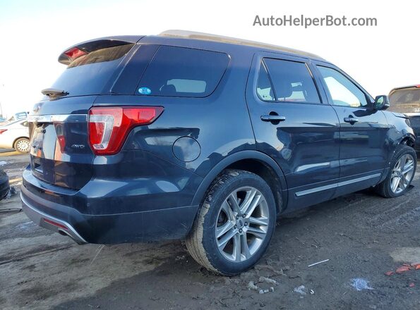 1FM5K8D87HGD12247 2017 FORD FORD EXPLORER Black Trasero derecho