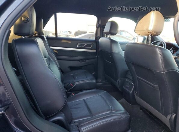 1FM5K8D87HGD12247 2017 FORD FORD EXPLORER Black Vista interior trasera