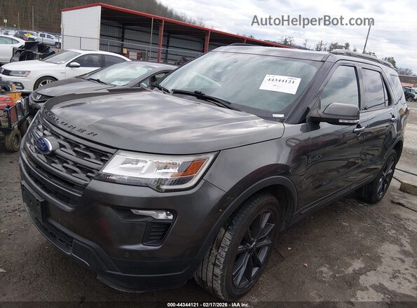1FM5K8D88JGC21980 2018 FORD FORD EXPLORER Серый Передняя левая четверть