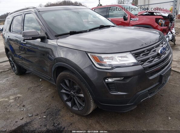 1FM5K8D88JGC21980 2018 FORD FORD EXPLORER Серый Передняя правая четверть