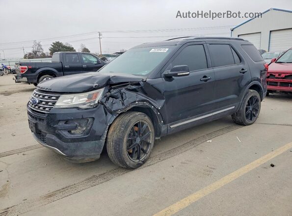 1FM5K8D89GGA95914 2016 FORD FORD EXPLORER Черный Передняя левая четверть