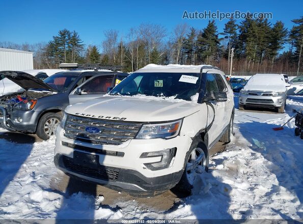 1FM5K8DH4HGE31910 2017 FORD FORD EXPLORER Белый Передняя левая четверть