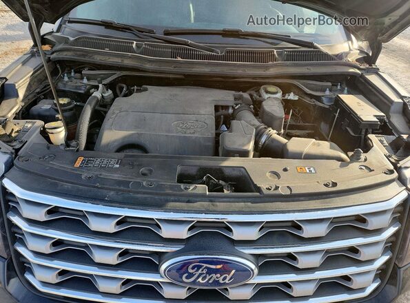 1FM5K8F84HGD12297 2017 FORD FORD EXPLORER Черный Вид подкапотного пространства