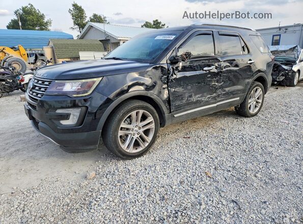 1FM5K8F84HGD12297 2017 FORD FORD EXPLORER Черный Передняя левая четверть