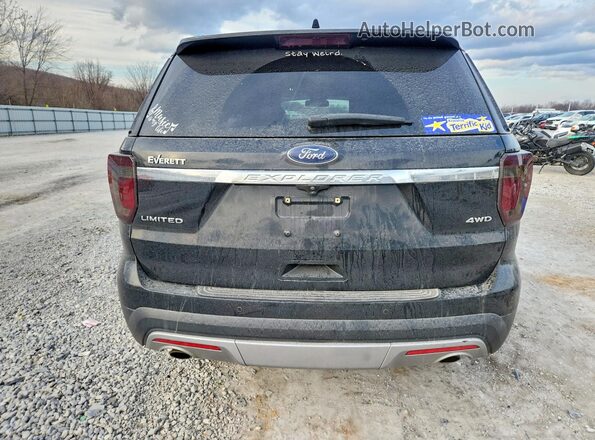 1FM5K8F84HGD12297 2017 FORD FORD EXPLORER Черный Вид сзади