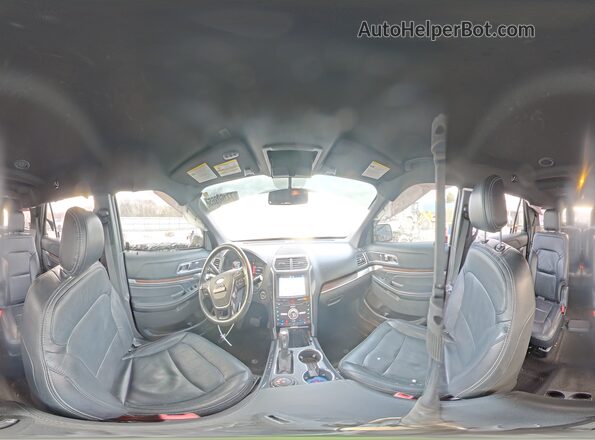 1FM5K8F84HGD12297 2017 FORD FORD EXPLORER Черный Панорамный вид салона 360°