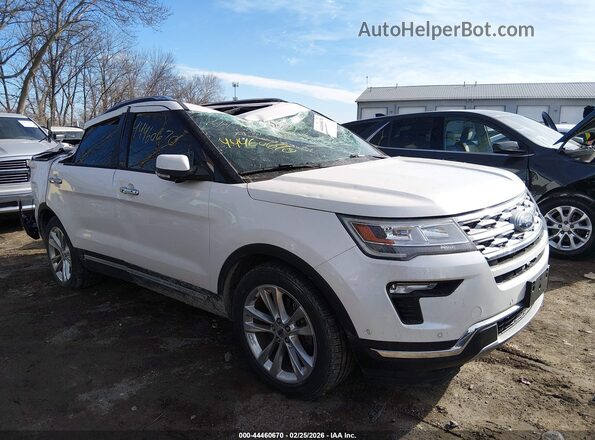 1FM5K8F88JGC27274 2018 FORD FORD EXPLORER Белый Передняя правая четверть