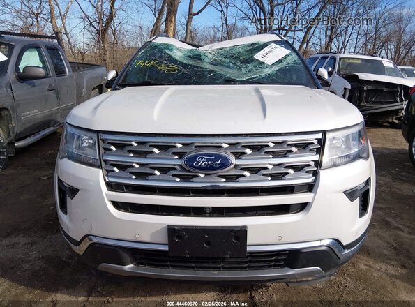 1FM5K8F88JGC27274 2018 FORD FORD EXPLORER Белый Вид щитка приборов