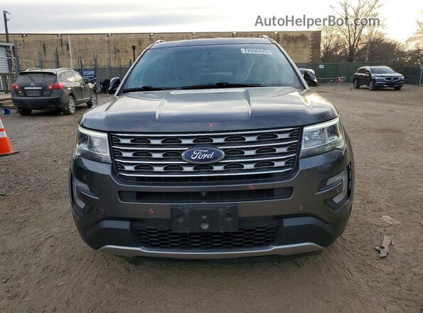 1FM5K8F89GGC64889 2016 FORD FORD EXPLORER Угольный Вид спереди