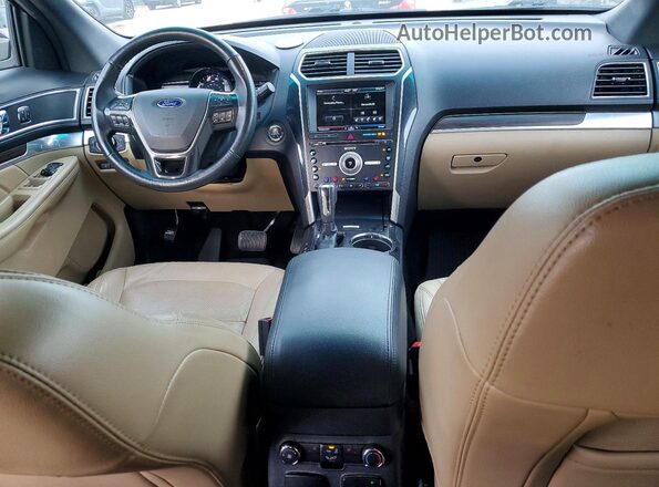 1FM5K8F89GGC64889 2016 FORD FORD EXPLORER Угольный Вид панели приборов