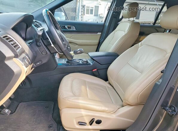 1FM5K8F89GGC64889 2016 FORD FORD EXPLORER Угольный Вид салона спереди