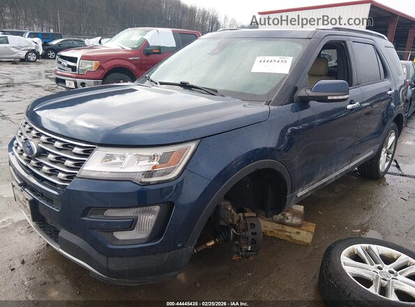 1FM5K8F8XHGD34241 2017 FORD FORD EXPLORER Dark Blue Front left