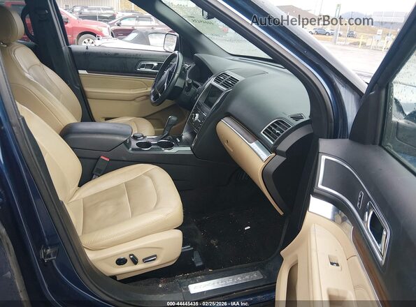 1FM5K8F8XHGD34241 2017 FORD FORD EXPLORER Dark Blue Front interior view