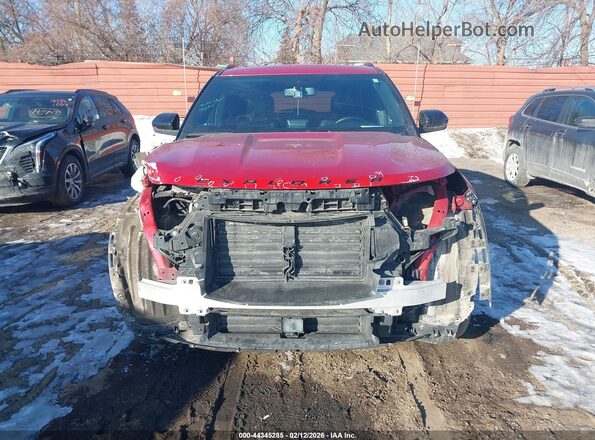 1FM5K8GC4NGC05779 2022 FORD FORD EXPLORER Red Widok zestawu wskaźników