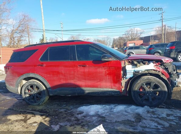 1FM5K8GC4NGC05779 2022 FORD FORD EXPLORER Red Widok wnętrza z tyłu