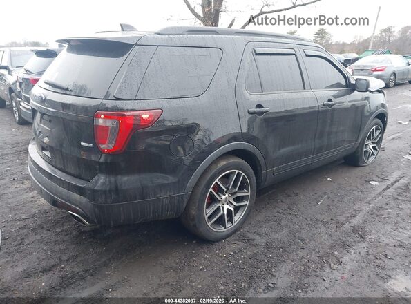1FM5K8GT0GGD08460 2016 FORD FORD EXPLORER Черный Задняя правая четверть