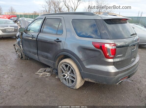 1FM5K8GT2HGC44312 2017 FORD FORD EXPLORER Gray Задня ліва чверть