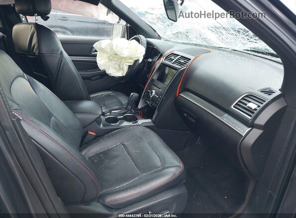 1FM5K8GT2HGC44312 2017 FORD FORD EXPLORER Gray Вид салону спереду
