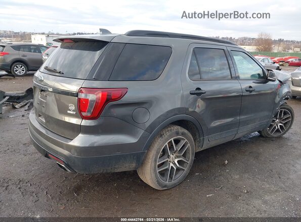 1FM5K8GT2HGC44312 2017 FORD FORD EXPLORER Gray Задня права чверть