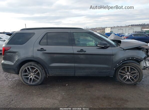 1FM5K8GT2HGC44312 2017 FORD FORD EXPLORER Gray Вид щитка приладів