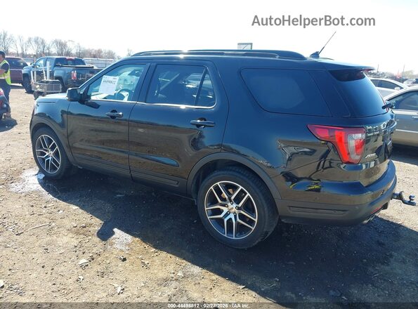1FM5K8GT2KGA84178 2019 FORD FORD EXPLORER Черный Задняя левая четверть