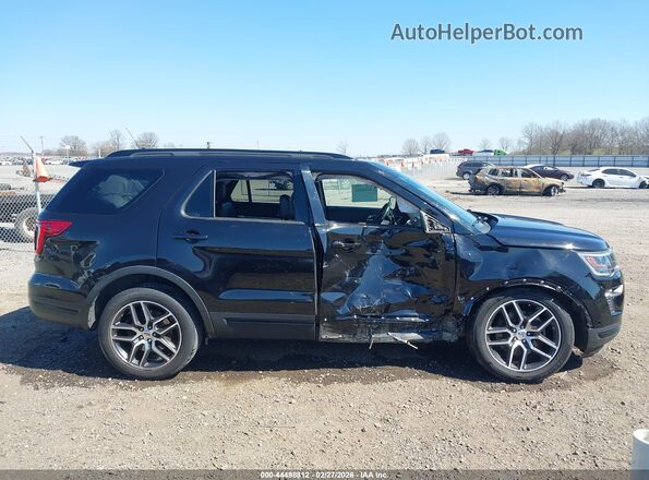 1FM5K8GT2KGA84178 2019 FORD FORD EXPLORER Черный Вид задней части салона