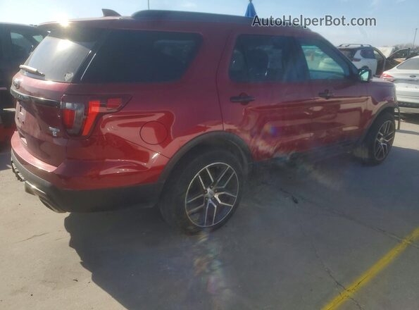 1FM5K8GT3GGA07567 2016 FORD FORD EXPLORER Красный Задняя правая четверть
