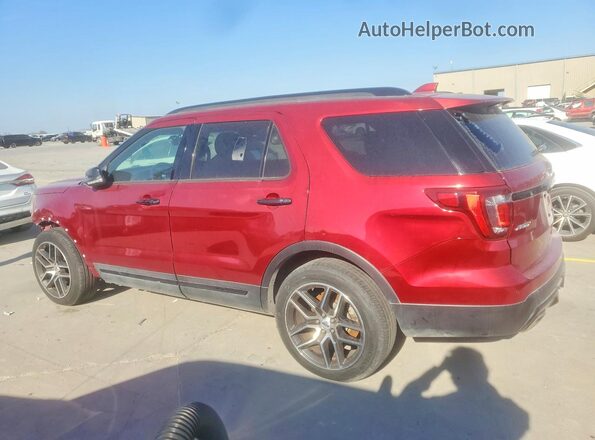 1FM5K8GT3GGA07567 2016 FORD FORD EXPLORER Красный Задняя левая четверть