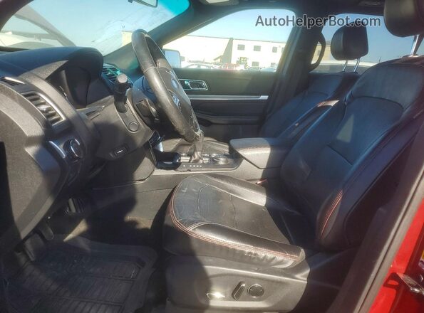 1FM5K8GT3GGA07567 2016 FORD FORD EXPLORER Красный Вид салона спереди