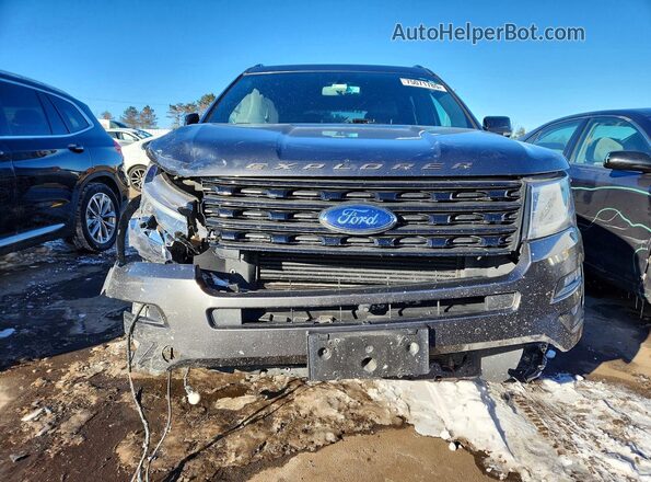 1FM5K8GT5HGD73094 2017 FORD FORD EXPLORER Black წინა ხედი