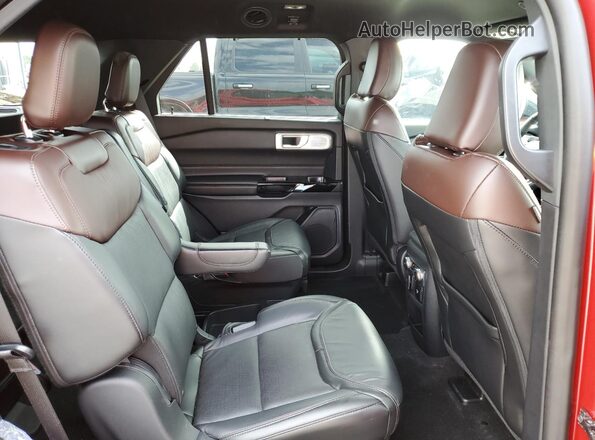 1FM5K8HC0MGA58101 2021 FORD FORD EXPLORER Red Вид задньої частини салону