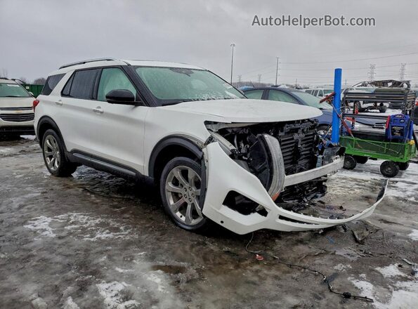 1FM5K8HCXLGC44484 2020 FORD FORD EXPLORER White Передня права чверть