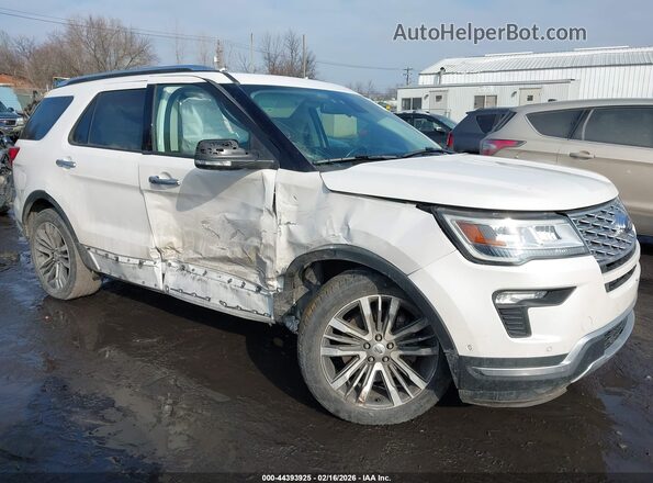 1FM5K8HTXJGC38794 2018 FORD FORD EXPLORER Белый Передняя правая четверть