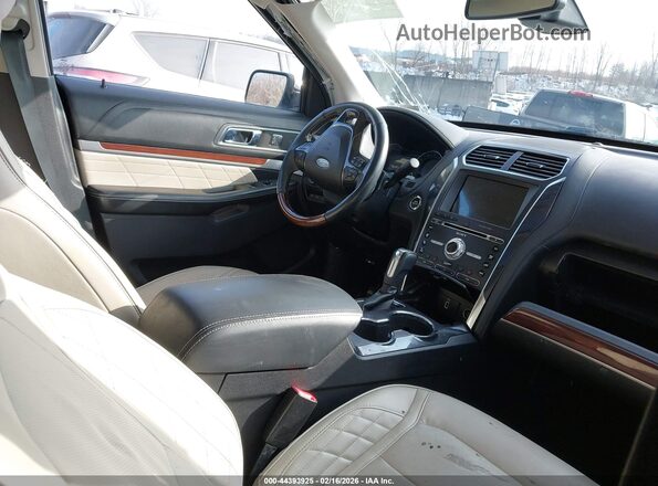 1FM5K8HTXJGC38794 2018 FORD FORD EXPLORER Белый Вид салона спереди