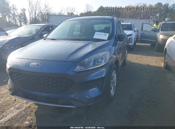 1FMCU0F61LUC36081 2020 FORD ESCAPE Синий Передняя левая четверть
