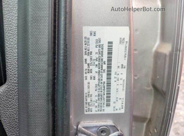 1FMCU0F74HUB49758 2017 FORD ESCAPE Silver Widok naklejki z numerem VIN
