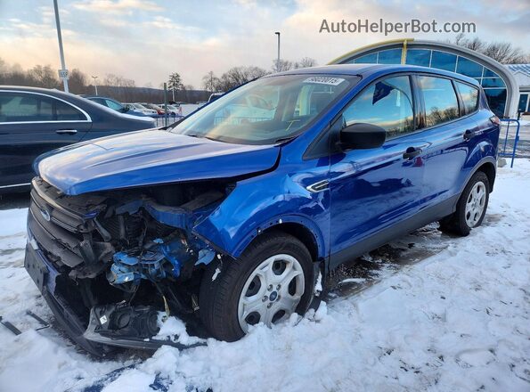 1FMCU0F77JUB18929 2018 FORD ESCAPE Синий Передняя левая четверть