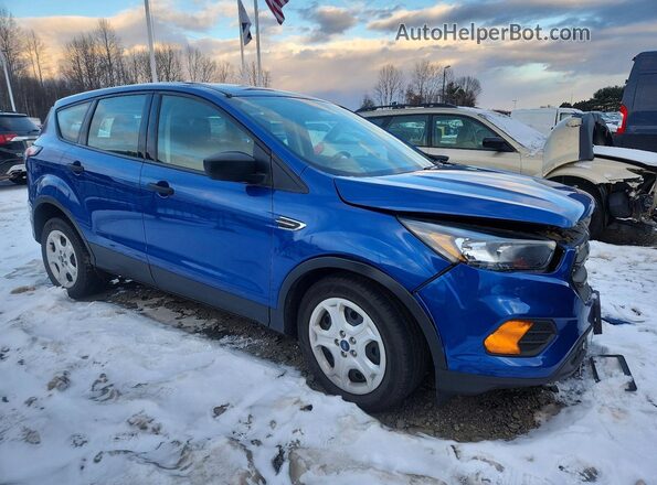 1FMCU0F77JUB18929 2018 FORD ESCAPE Синий Передняя правая четверть